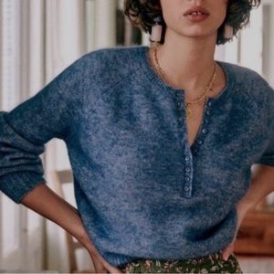 Sézane Leon sweater in Vintage Blue size xs